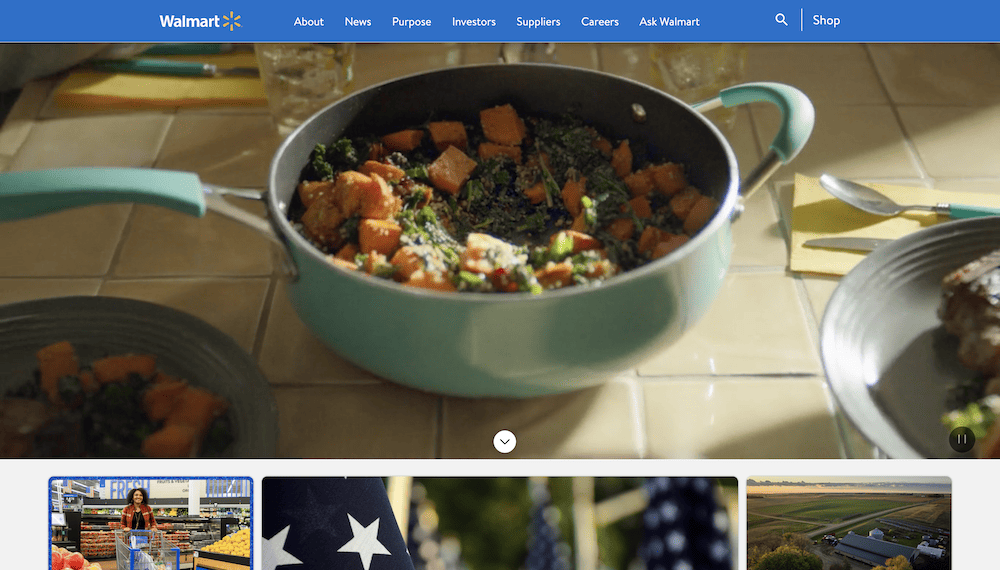 Walmart corporate site.