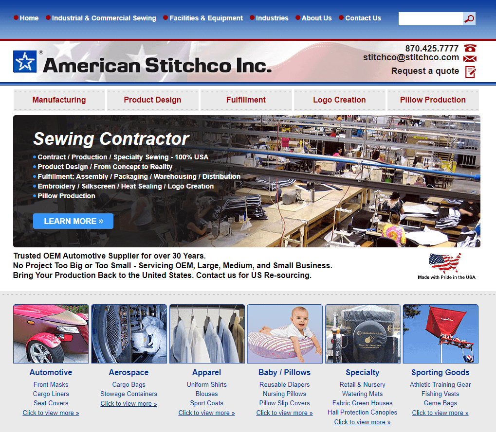Sewing business names: American Stitchco