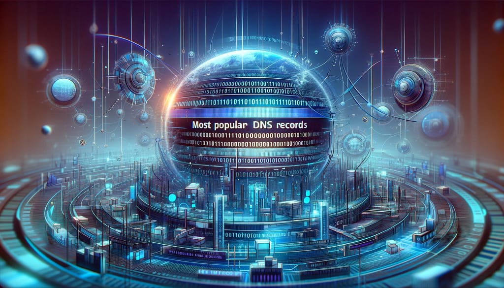 Most popular DNS record types