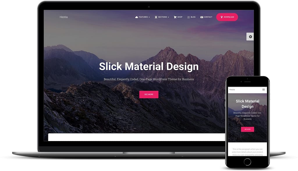 Hestia WordPress theme
