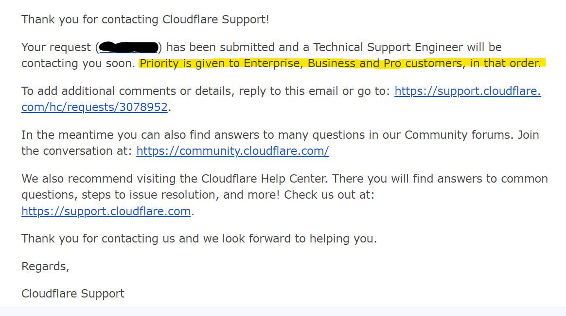 Cloudflare registrar support email.