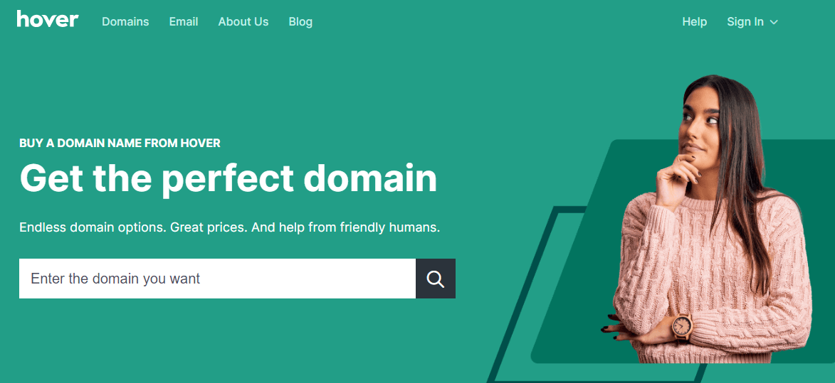 Hover is one of the best domain registrars on the market.