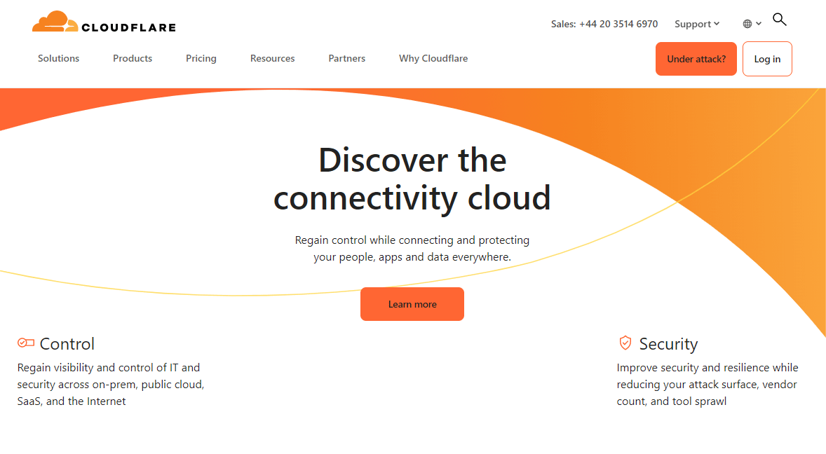 Cloudflare - domain registrar.