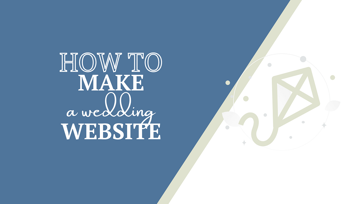 how to make a wedding website