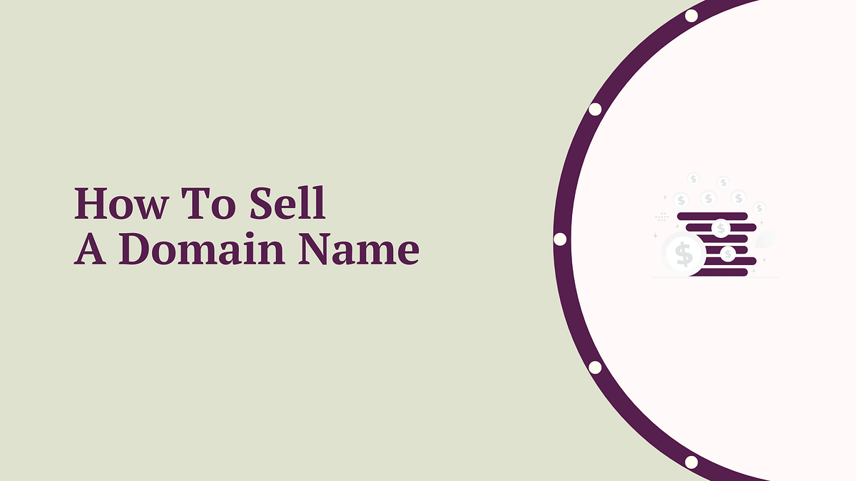 how to sell a domain name