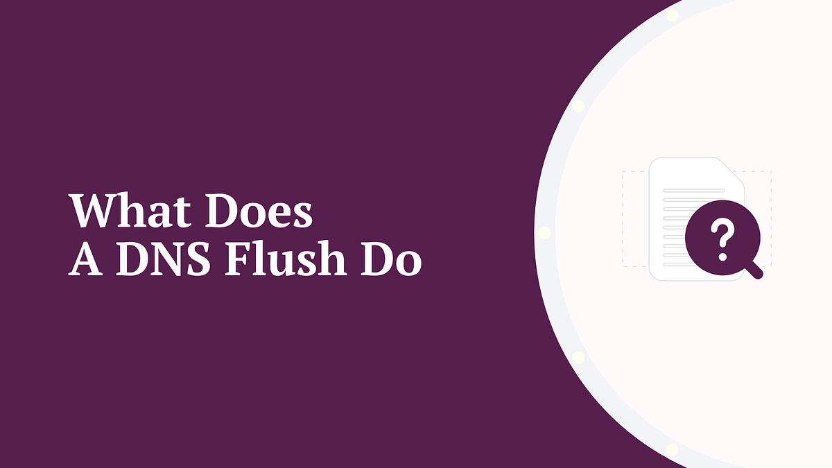 What does a dns flush do.