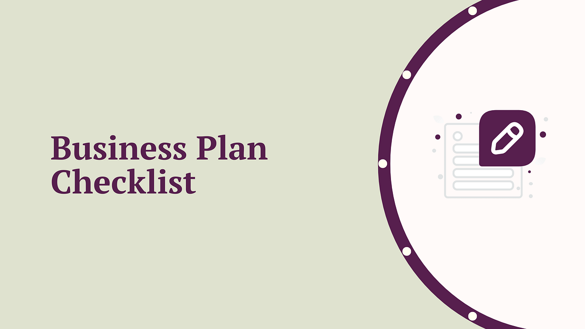business plan checklist