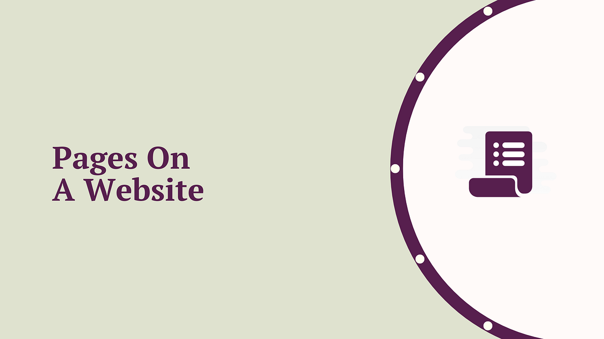 pages on a website