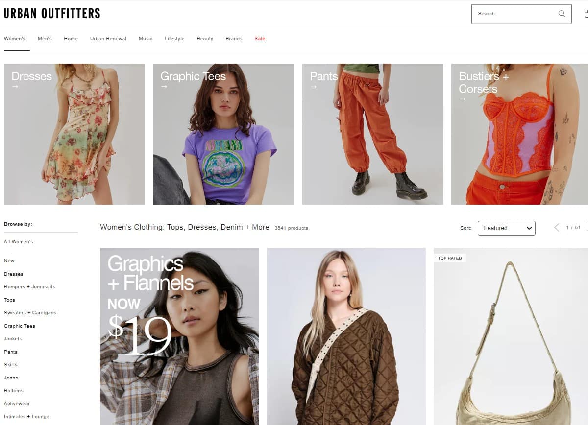 Clothing Brand name generator -Urban Outfitters