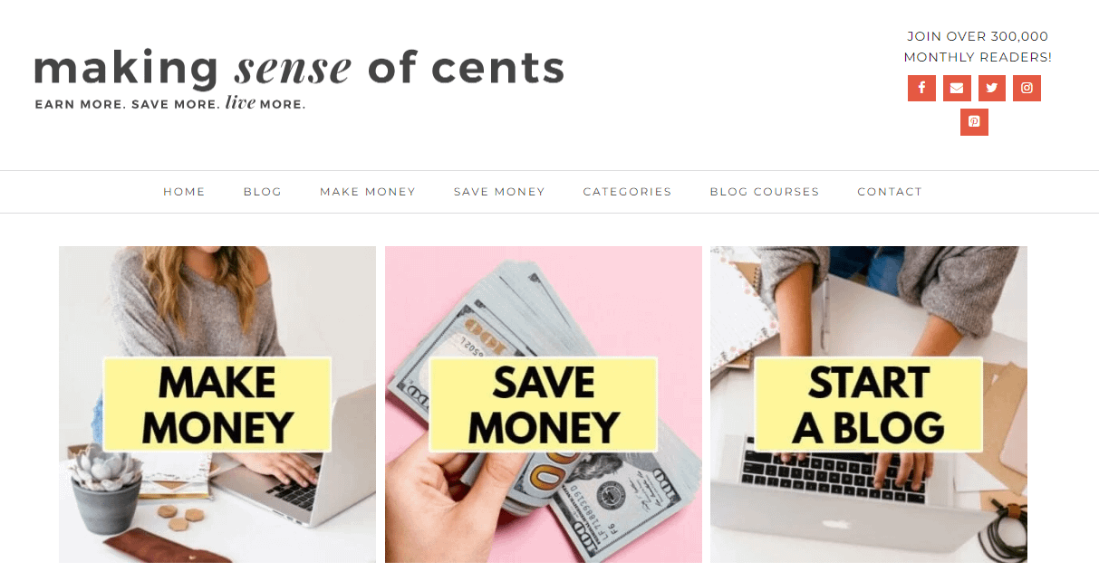 Making Sense of Cents homepage