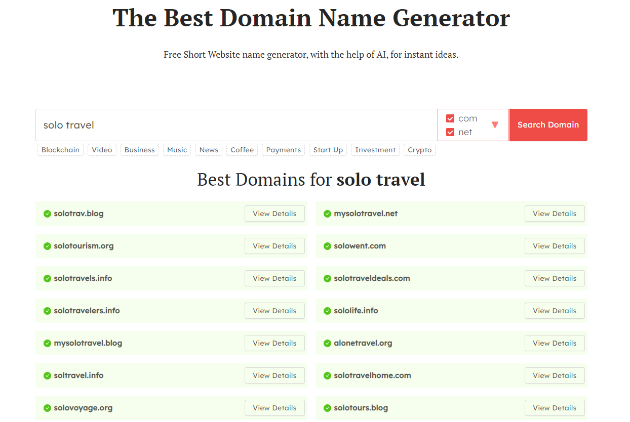 How to write a travel blog name generator tool