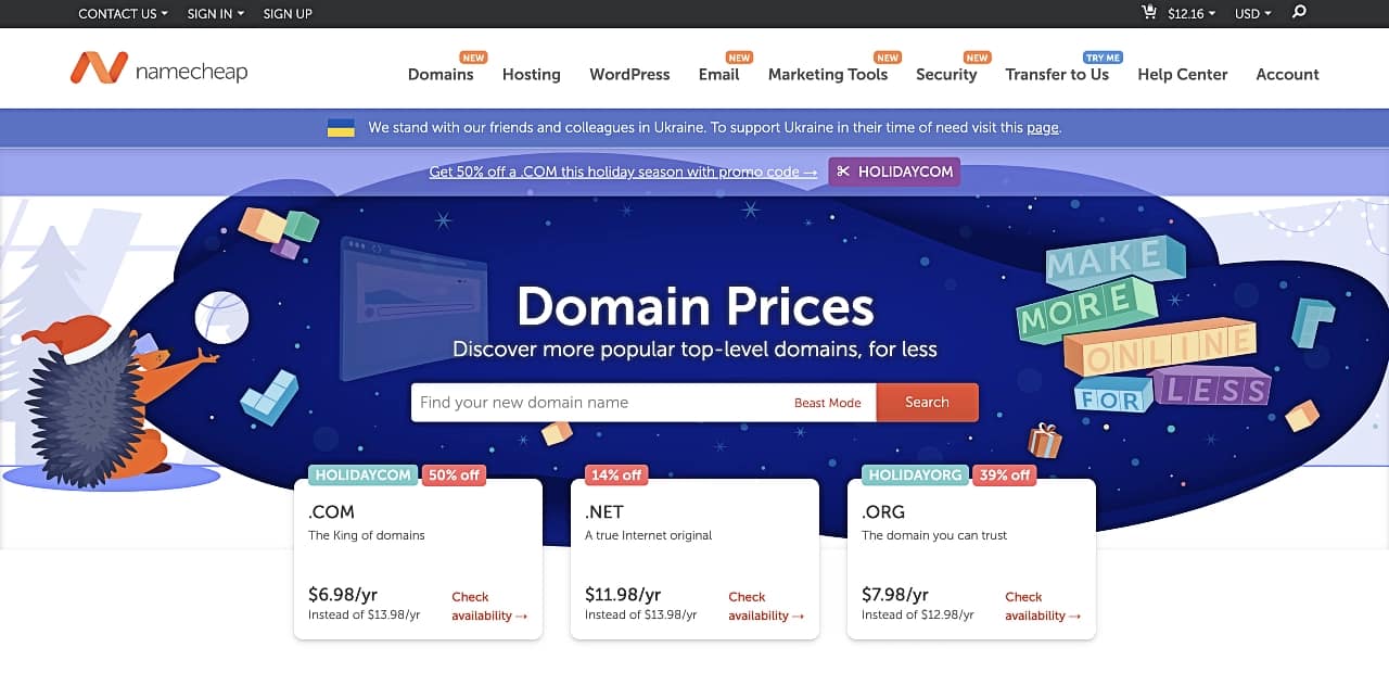 Namecheap is widely known as being among the best domain registrars with consistently low prices.