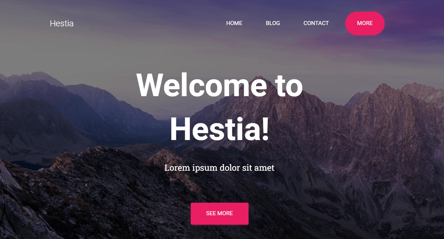 How to start a gaming blog: Hestia theme for WordPress.