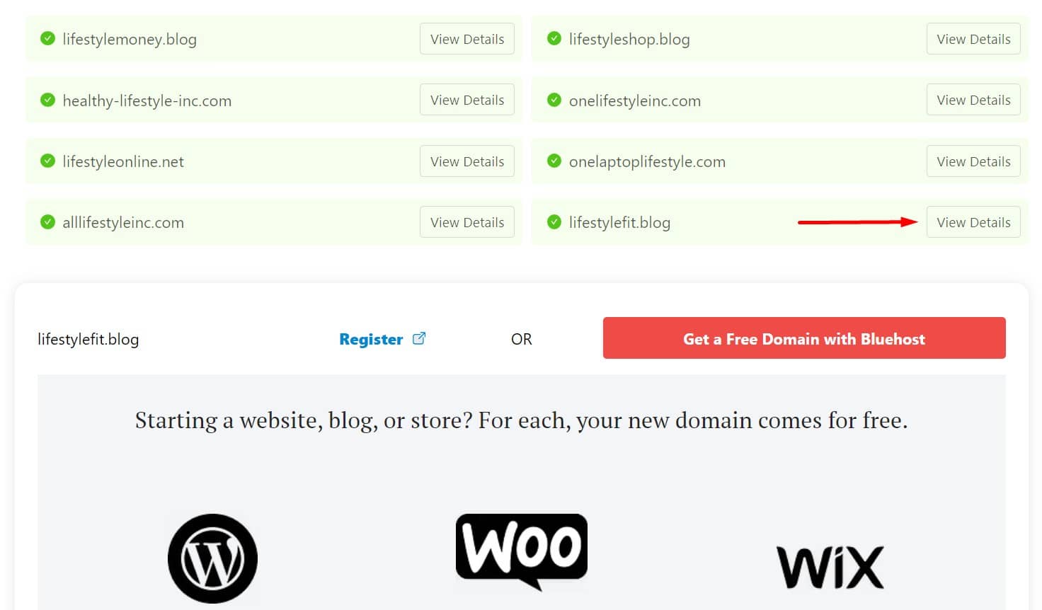 View details for domain name, how much does it cost to start a blog