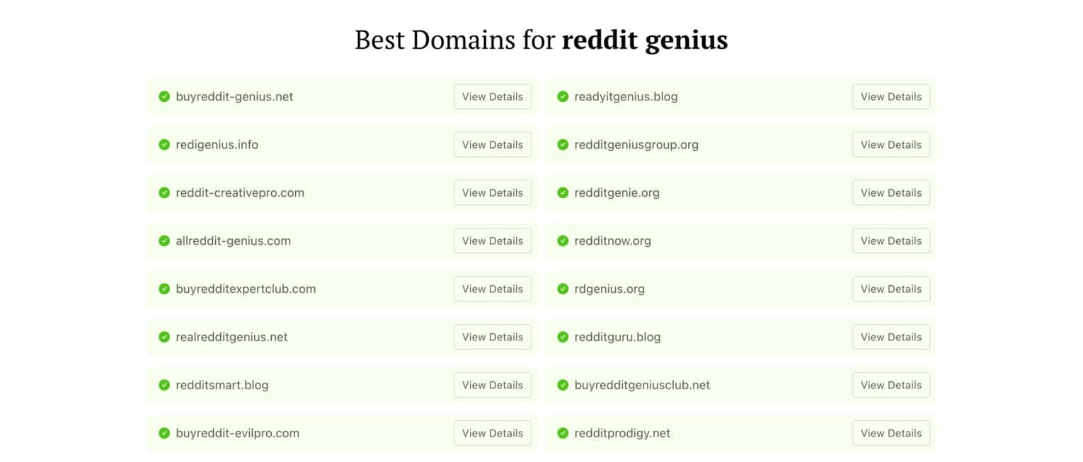 DomainWheel-generated list of names