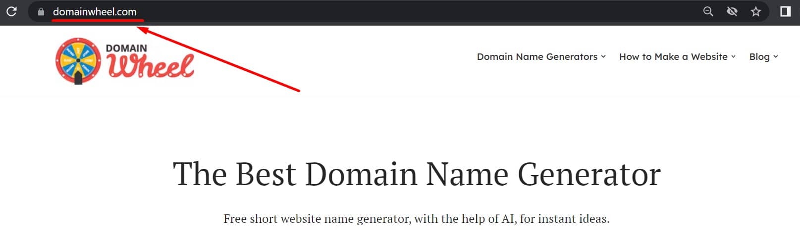 DomainWheel screenshot, domain vs subdomain
