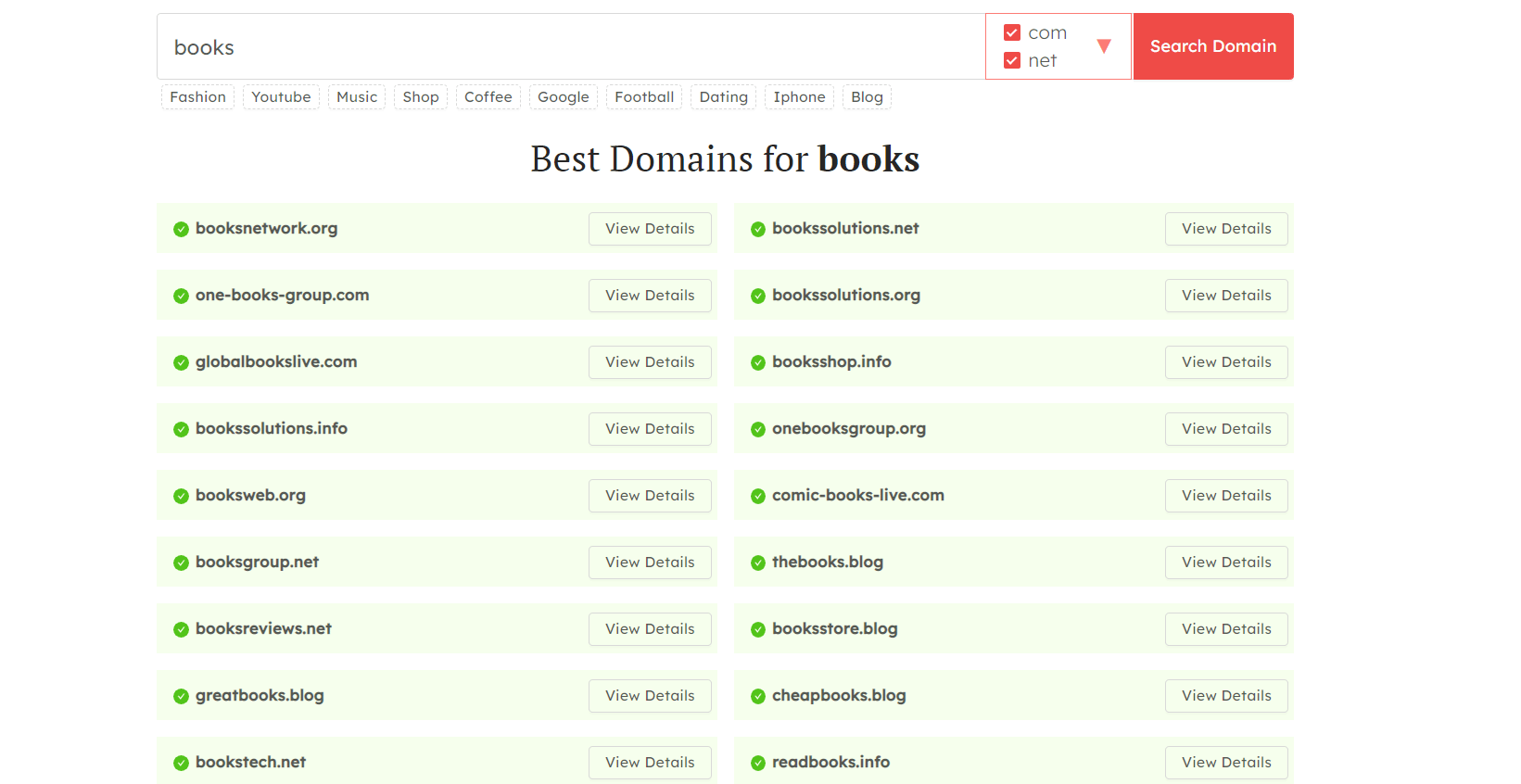 domain wheel search