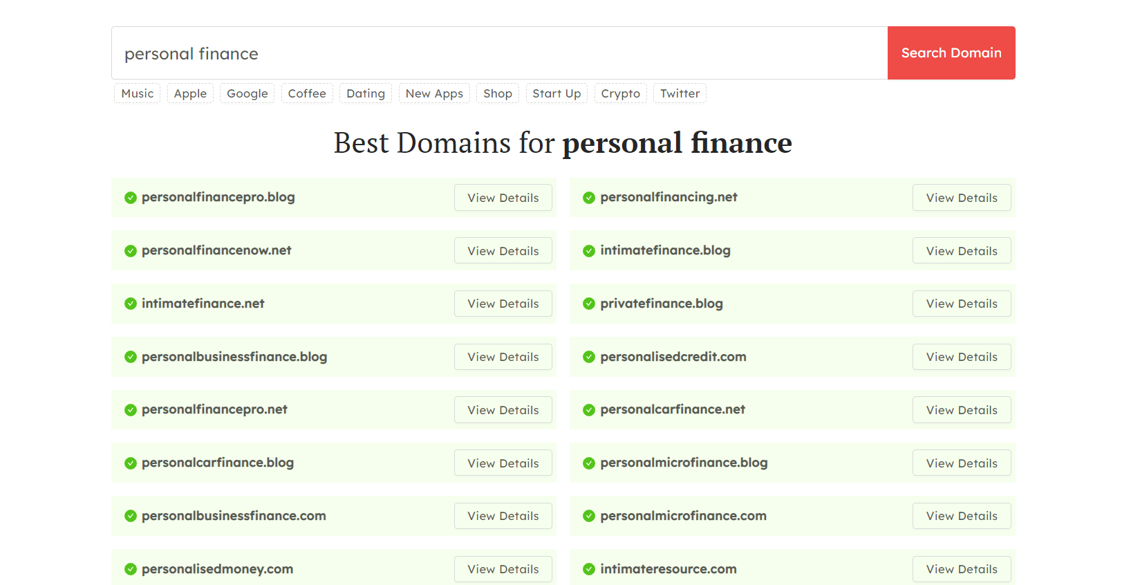 How to start a finance blog: Domain Wheel personal finance name generator