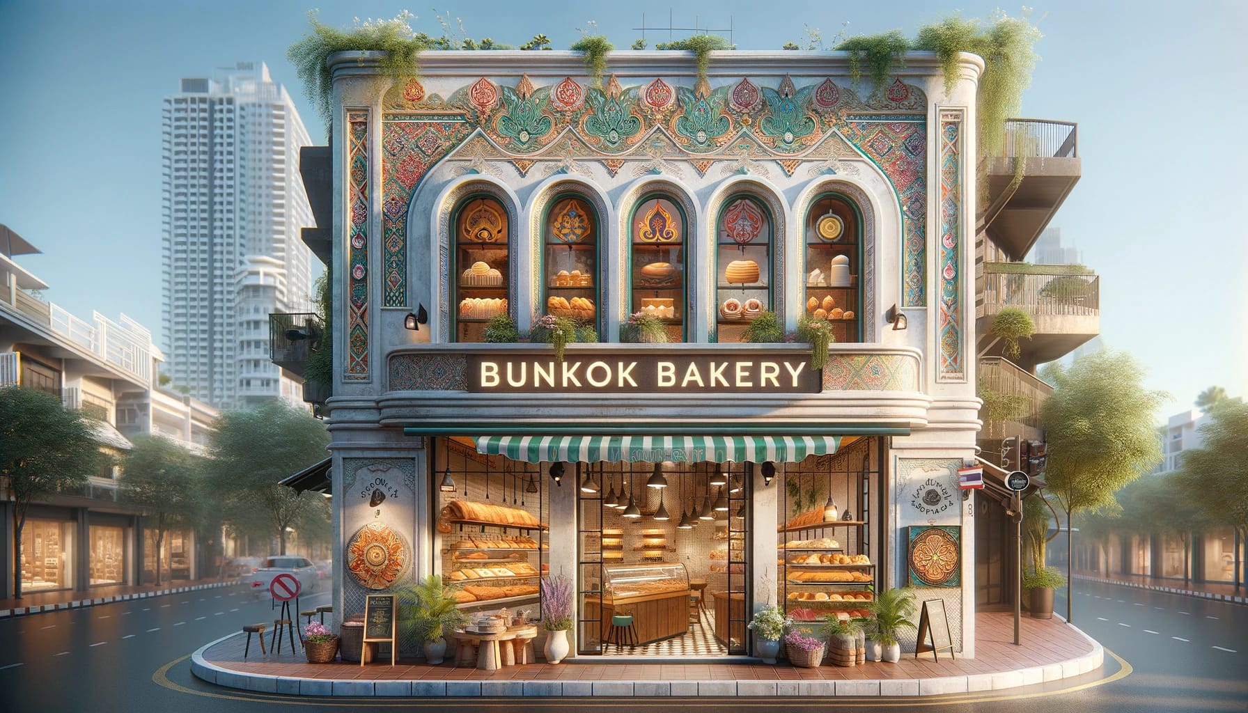 An example of a location-based bakery name.