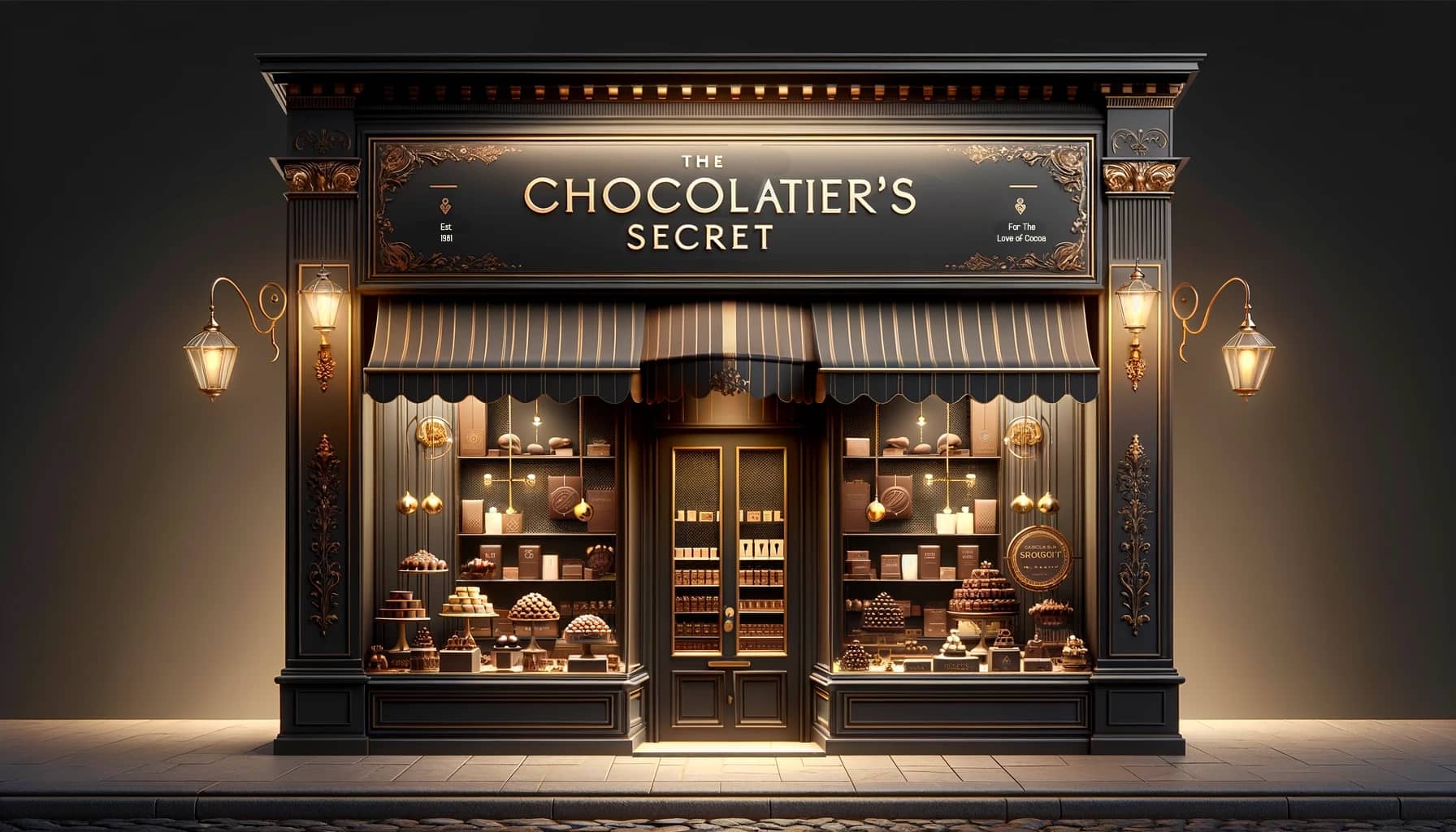 An example of a name idea for a chocolate shop.
