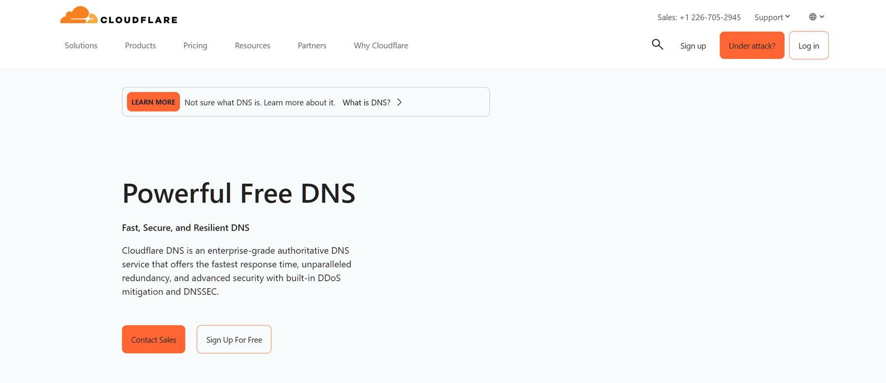 Cloudflare managed DNS.