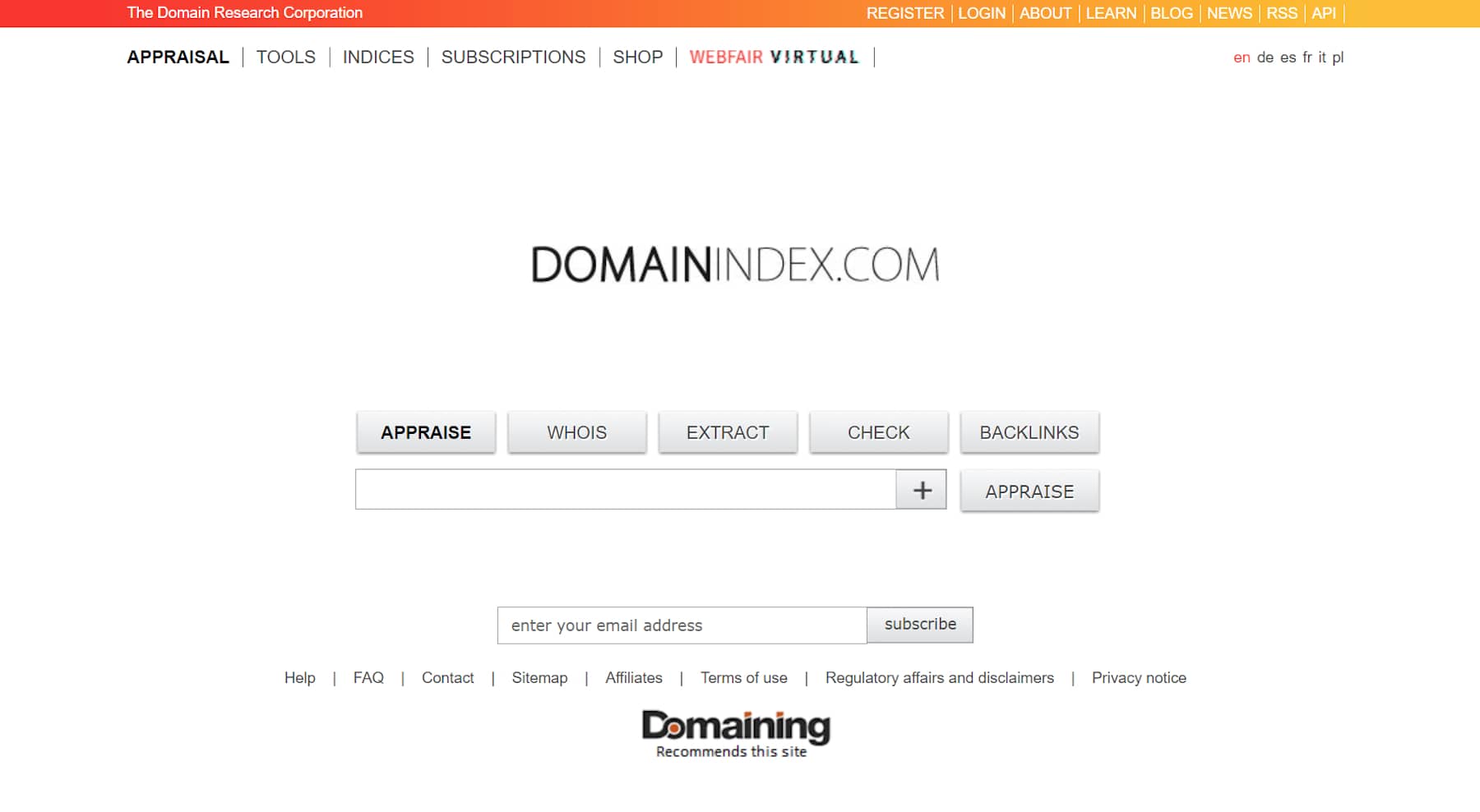 Domainindex