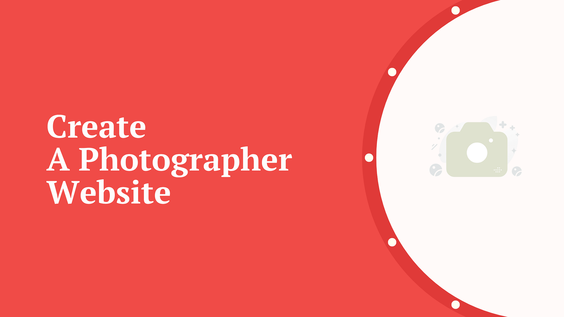 create a photographer website