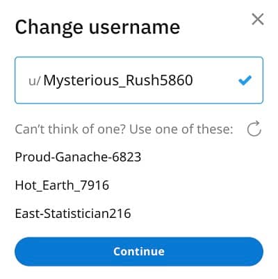Change reddit username 6