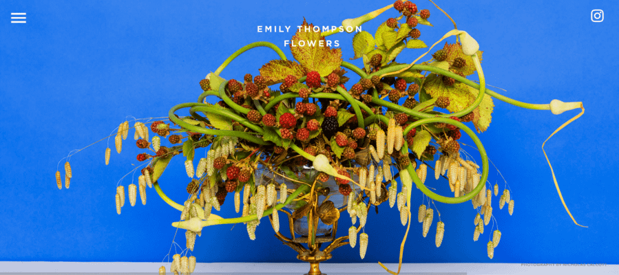 Flower shop names: Emily Thompson Flowers