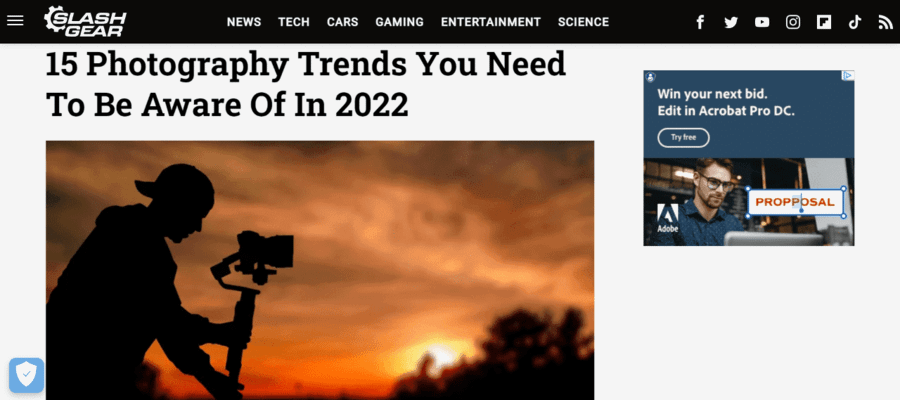 Photography Trends You Need to be Aware of in 2022 article by Slash Gear