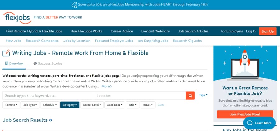 How to start an online business with no money: FlexJobs