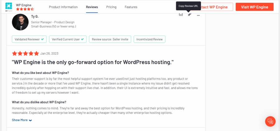 How to chose a web host: G2 review site
