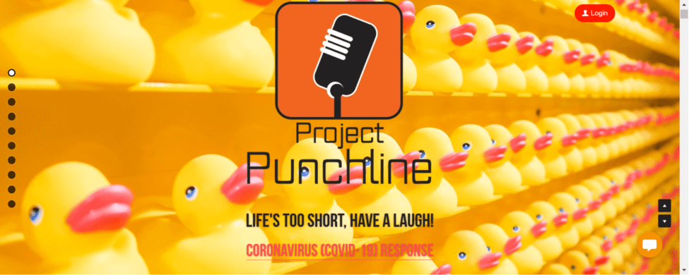 Project Punchline tagline example