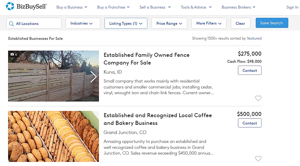 BizBuySell is one of the top marketplaces for where to sell a business