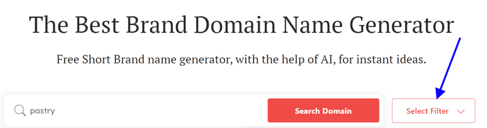 Bakery name generator from DomainWheel