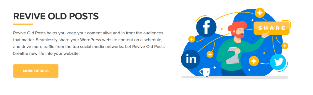 Revive Old Posts is a useful social media promotion plugin to use when starting a dropshipping business.