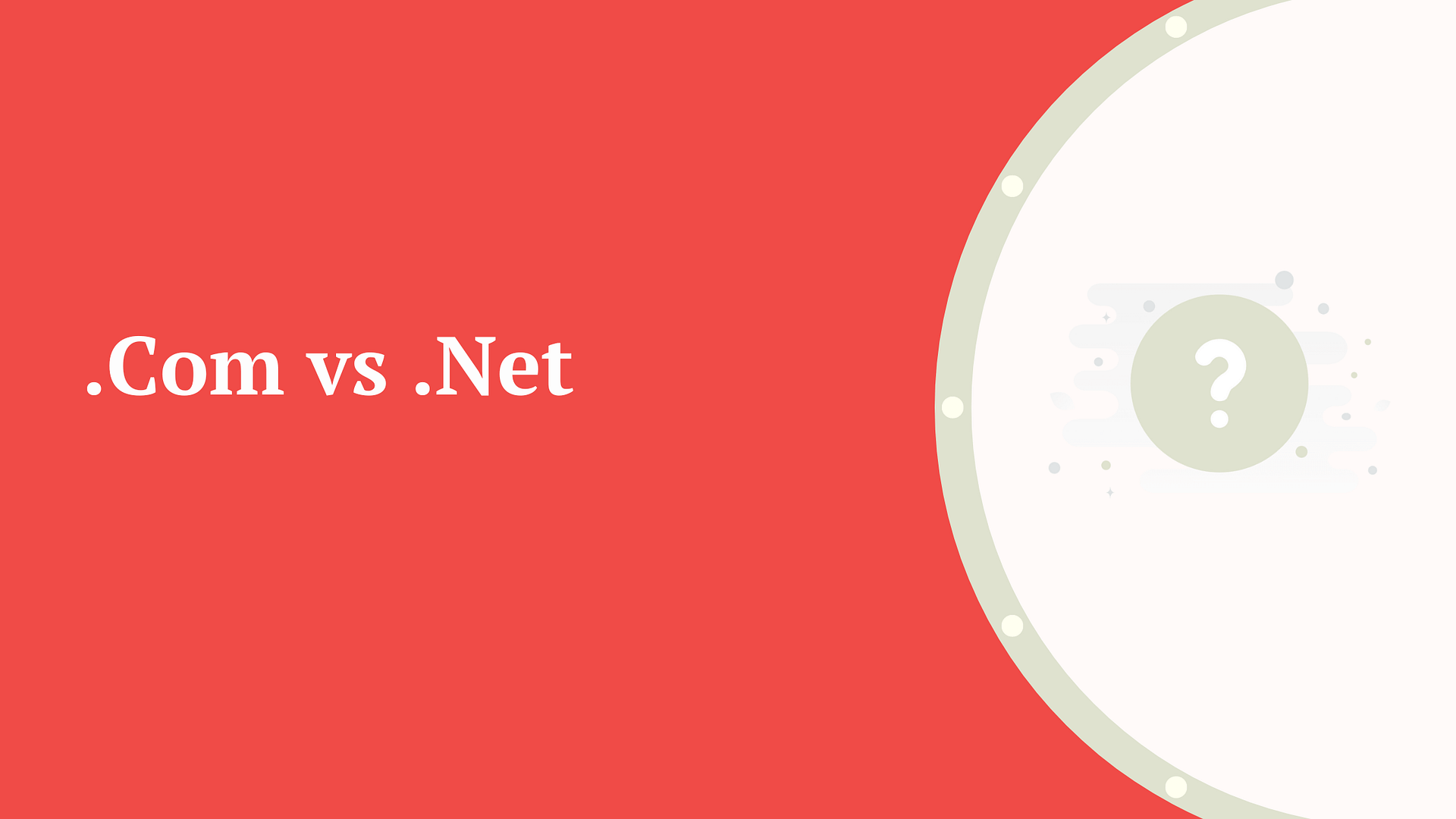 ORG vs .COM vs .NET - What do they mean and which is better?