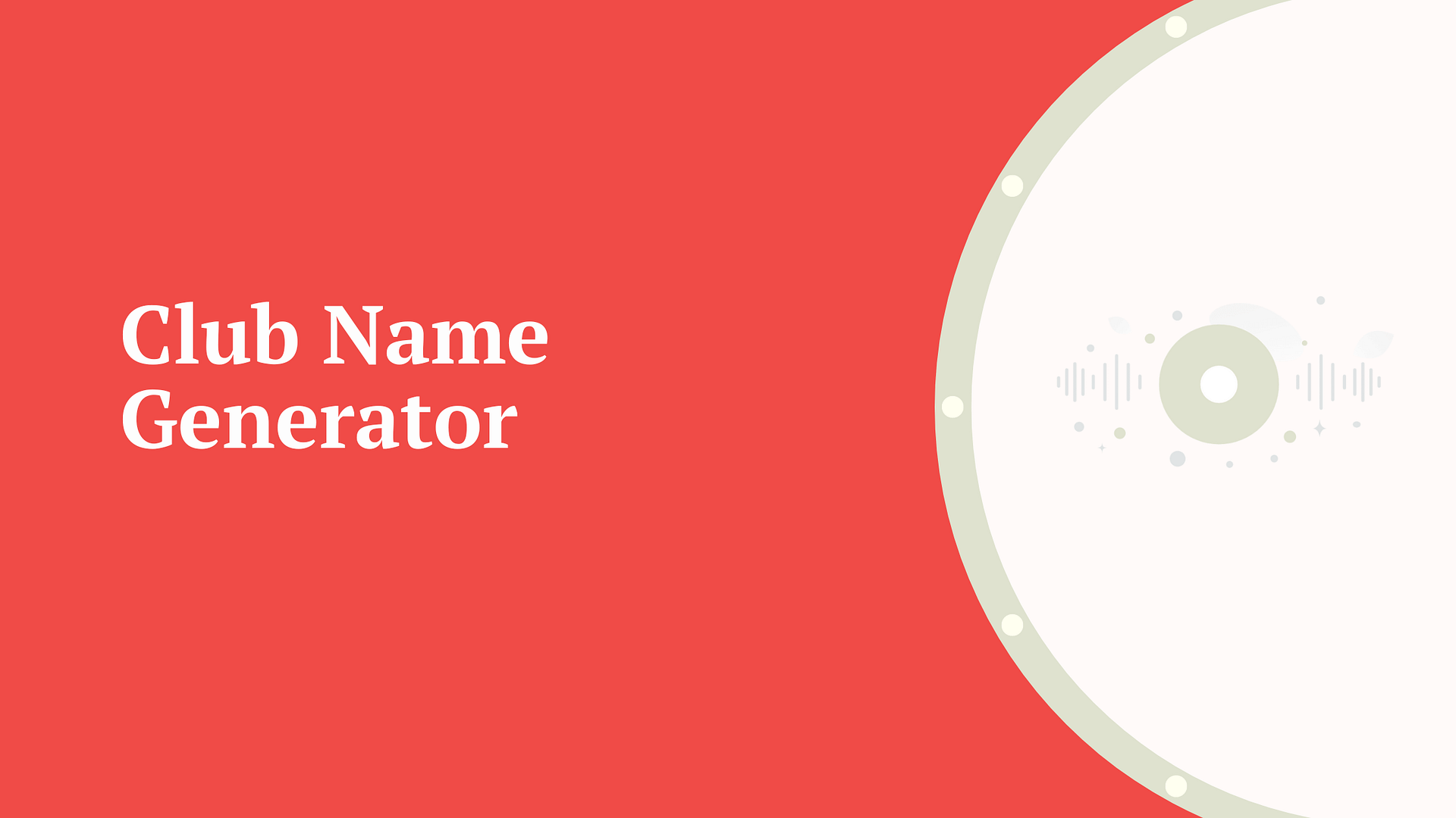 Club Name Generator
