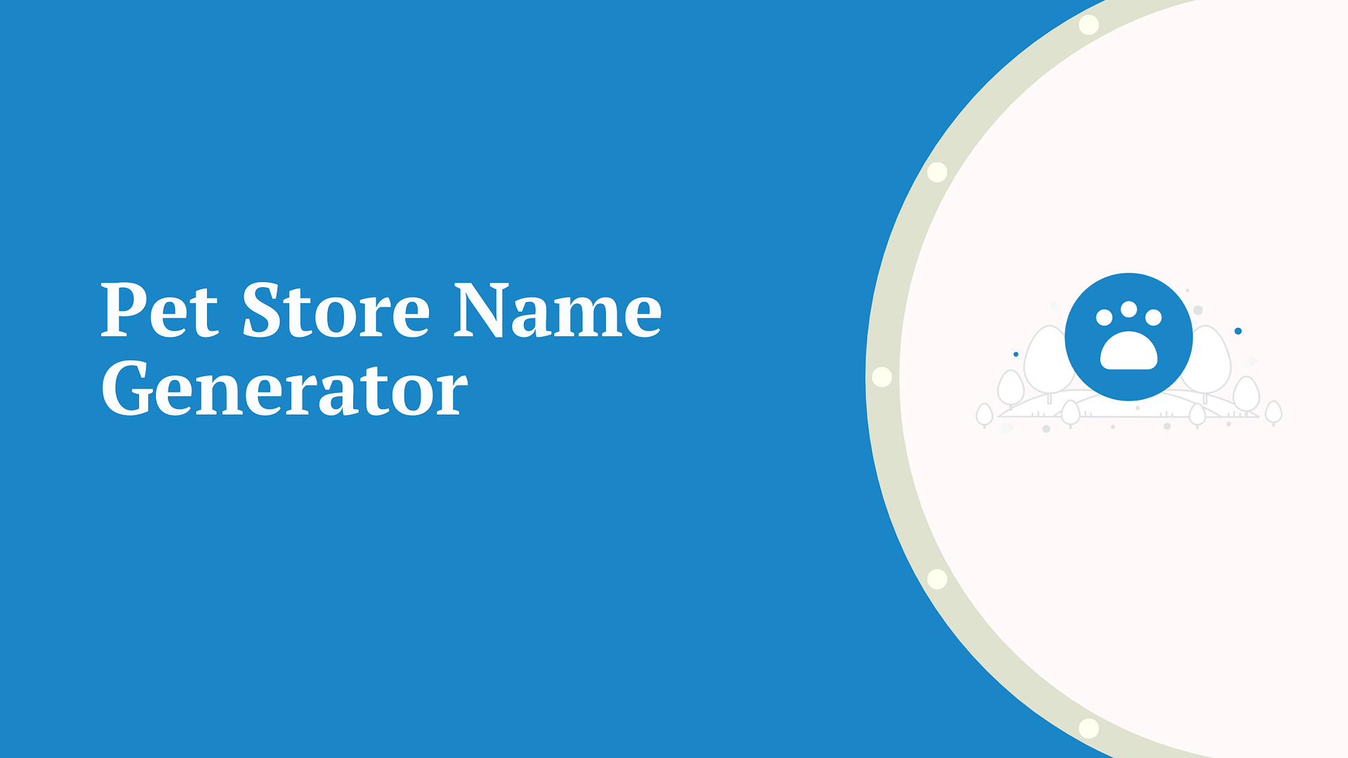 Pet Store Website Name Generator