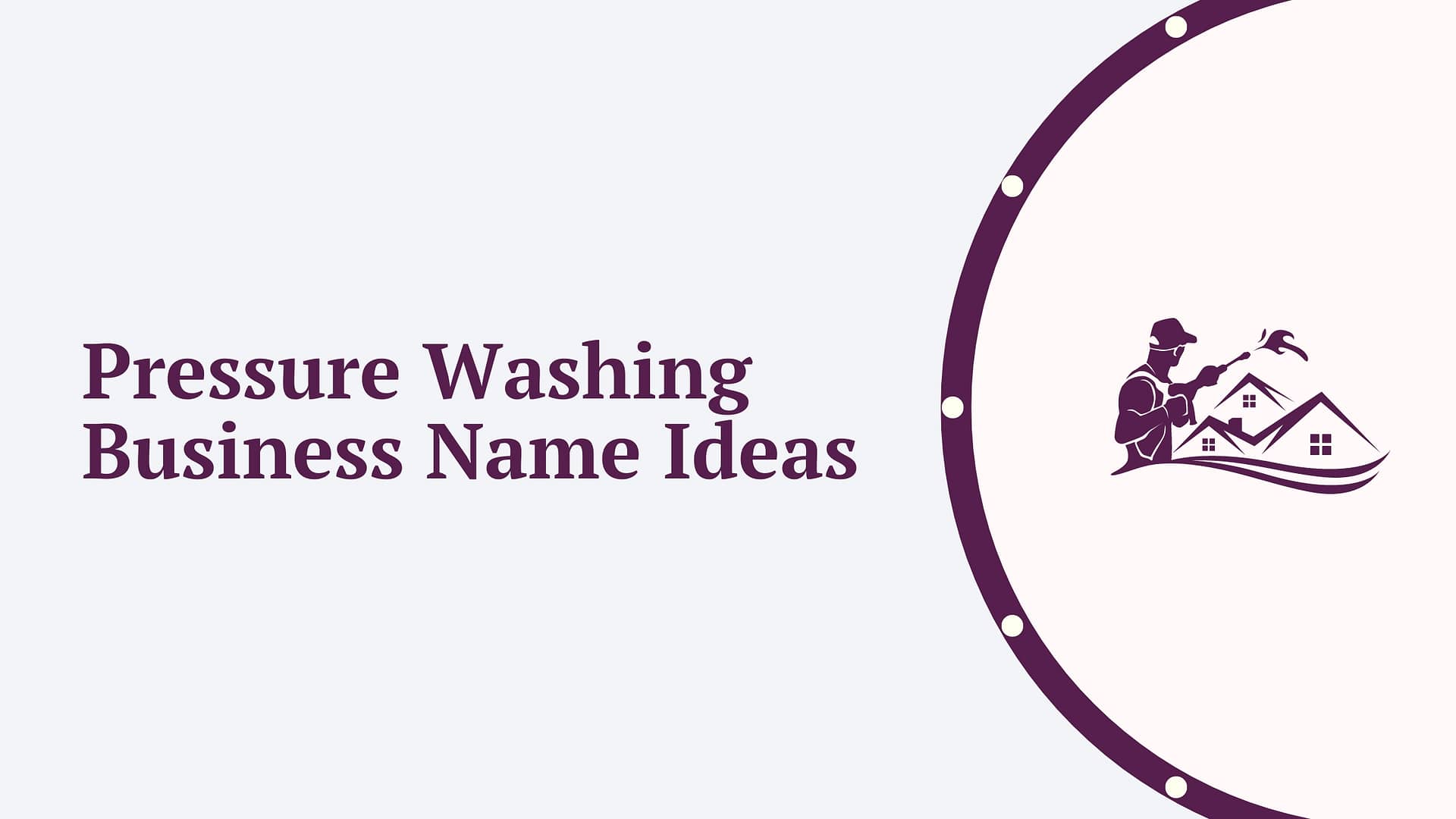 Free AI Pressure Washing Business Name Ideas - DomainWheel