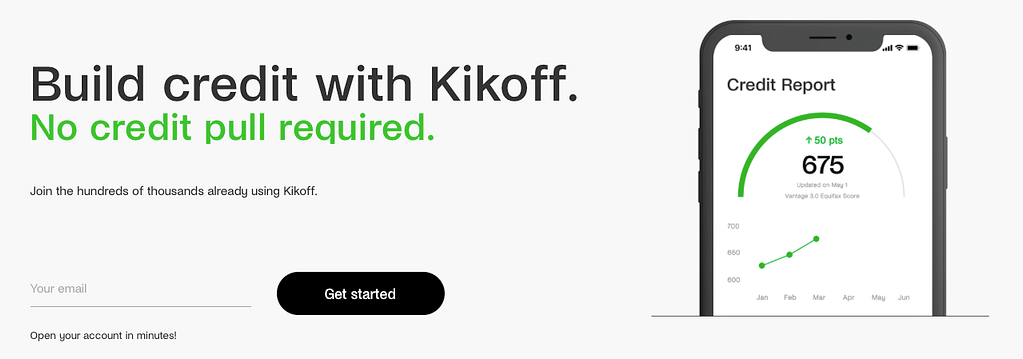 Kikoff home page