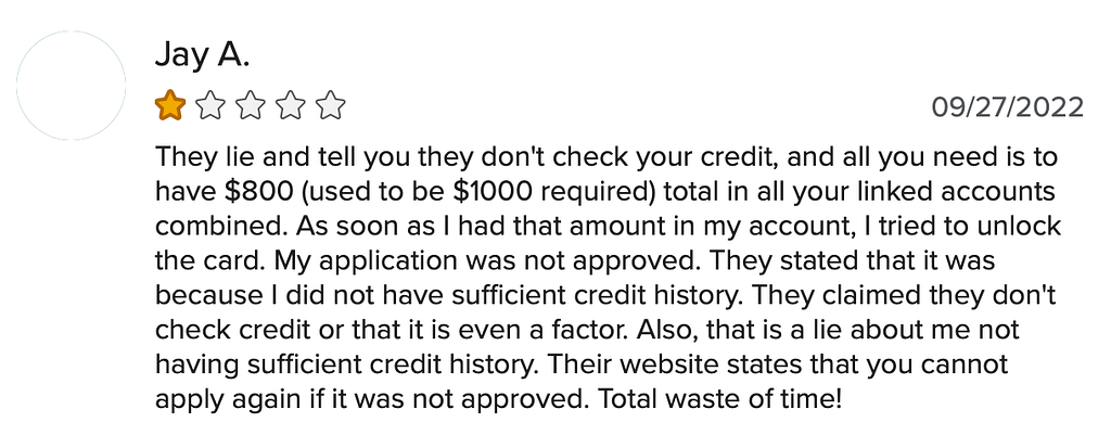 Tomo credit card review BBB