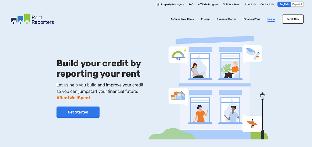 Rent Reporters home page
