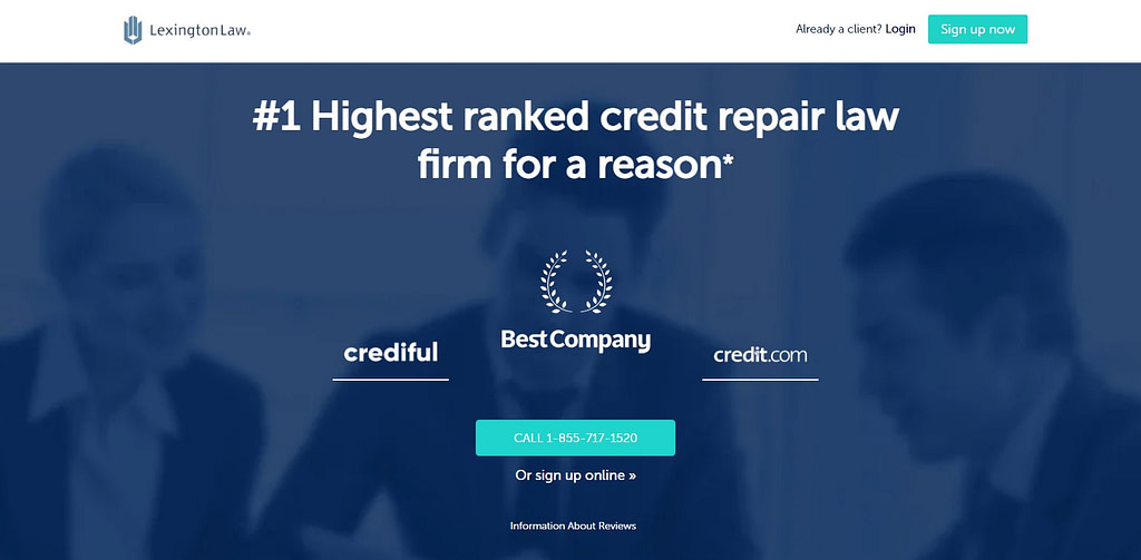 Lexington Law website