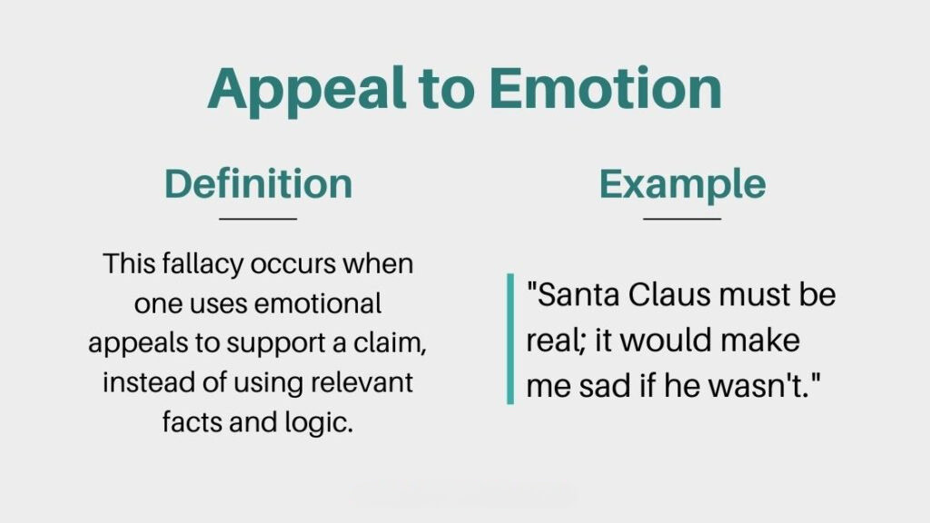 Appeal to Emotion - Definition and example