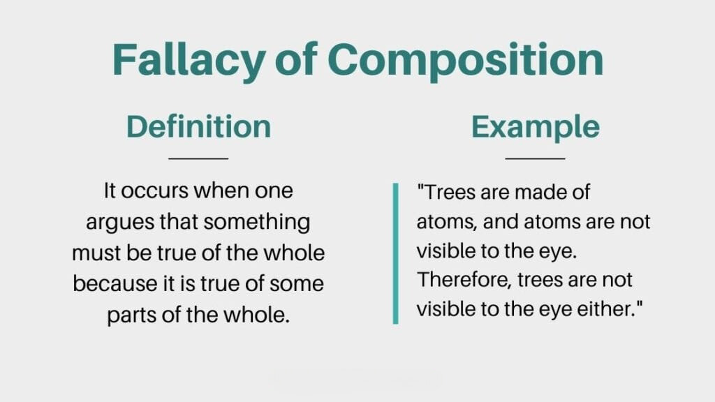 Fallacy of Composition - Definition and example