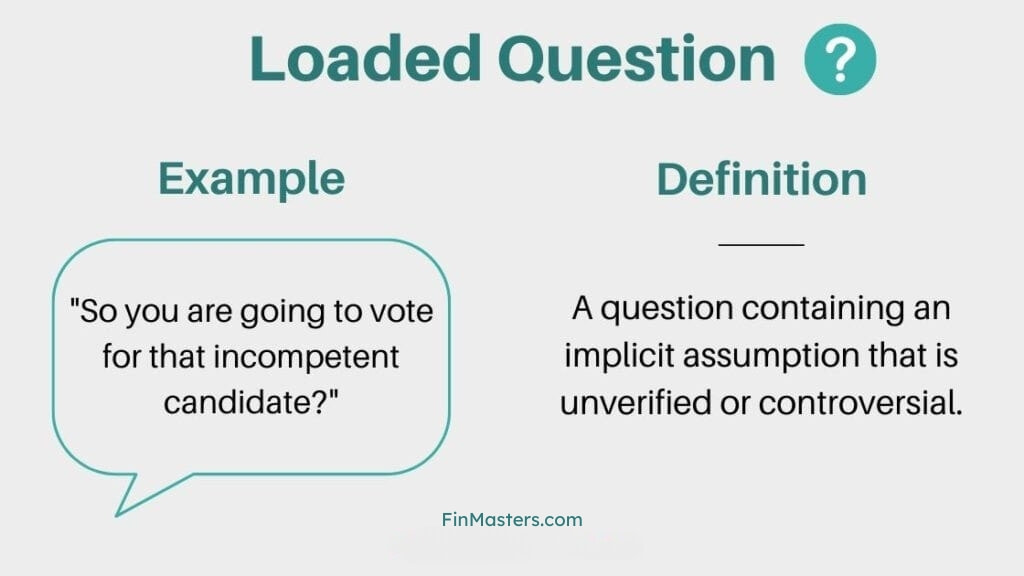 Loaded Question - Example and definition