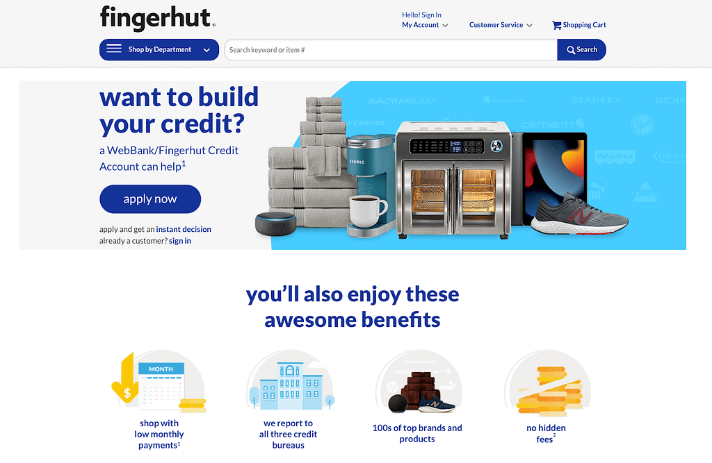 Fingerhut online store