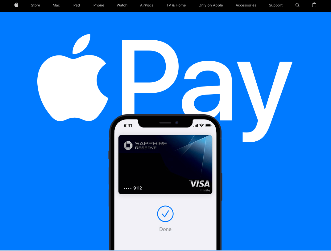 ApplePay homepage