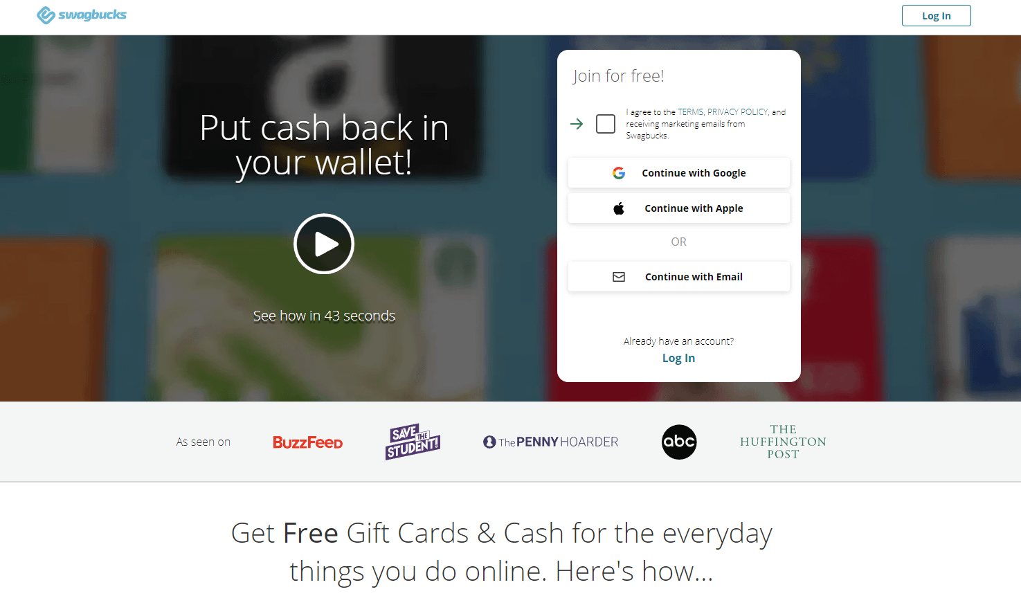 Money-Making Apps: Swagbucks - Homepage
